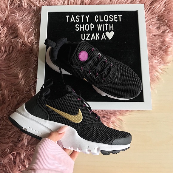 nike presto fly black gold